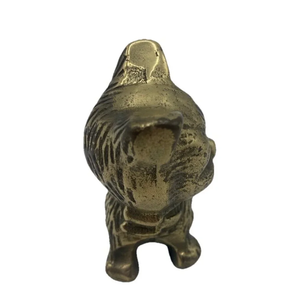 Vintage brass cat